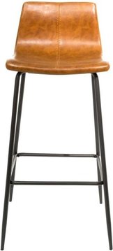 Erlangen barstools - set of 2 - vintage leather - tan