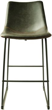 Fremont barstools - set of 2 - vintage leather - grey