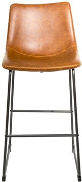 Fremont barstools - set of 2 - vintage leather - tan