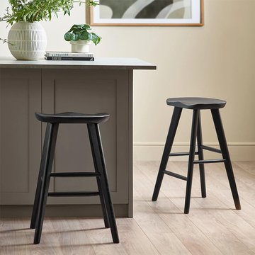 Mulu barstool - set of 2 - black