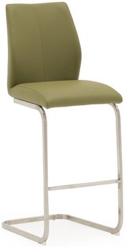 Irma barstool - set of 2 - olive faux leather