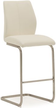 Irma barstool - set of 2 - white faux leather