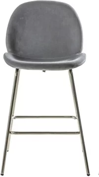 Clearance - flanagan barstools - set of 2 - light grey velvet - fss15915