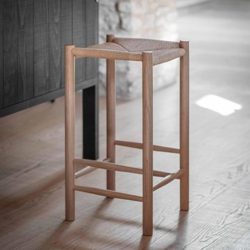 Longworth barstool natural rattan