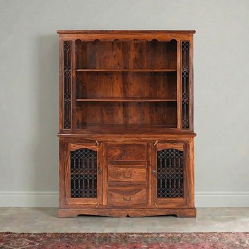 Indian sheesham large buffet hutch