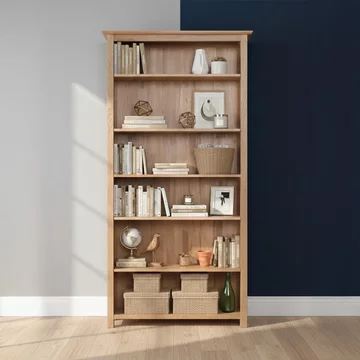 Nimbus bookcase - high - oak