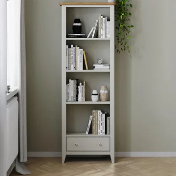 Arden grey painted bookshelf