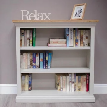 Cotswold bookcase - small - oak and painted