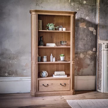 Cannes bookcase - 1 drawer - timber wood