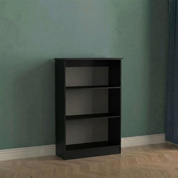 Knightsbridge bookcase - black gloss