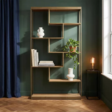Grenoble shelving unit - open - oak