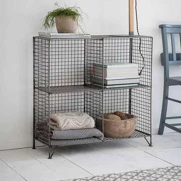 Clearance - portobello shelving unit - small - metal - fss17434