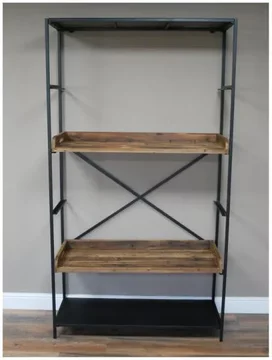 Shelves - reclaimed wood and metal