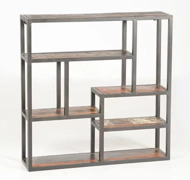 Mara shelving unit - industrial style - small - open