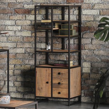 Ooki modular bookcase - reclaimed wood