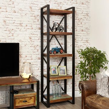 Urban chic reclaimed alcove bookcase