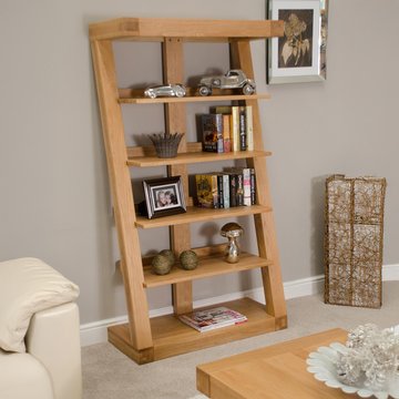 Z designer bookcase - large - oak