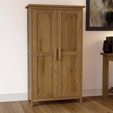 Opus cd and dvd cupboard - 2 door - oak