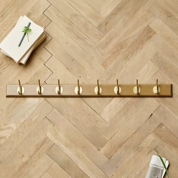 Edgy coat rack - set of 2 - 8 hooks - camel