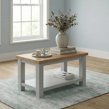Lundy coffee table - grey painted