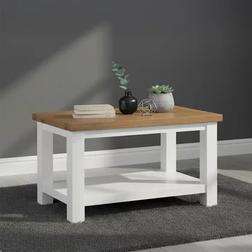Lundy coffee table - white painted