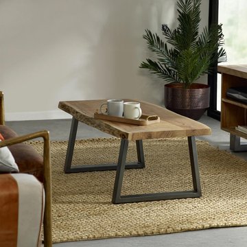 Baltic coffee table - live edge - solid acacia wood