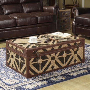 Aztec coffee table - brown - storage trunk