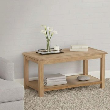Clearance - kilmore oak coffee table - with shelf - fss17529