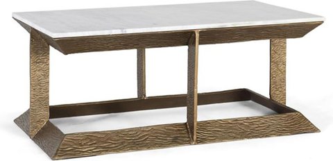 Caerfyrddin coffee table - white marble