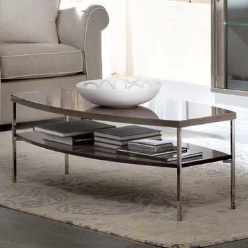 Platinum italian coffee table - silver