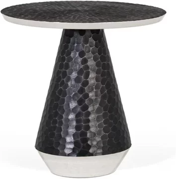 Palermo grey metal - round small coffee table