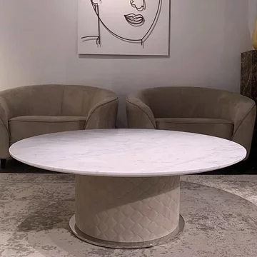 Prestige coffee table - round - marble - variation available