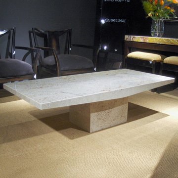 Roma occasional table - boat edge - marble - variation available