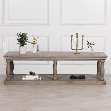 Rustic mango wood coffee table - large