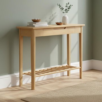 Twyford console table - 1 drawer - oak