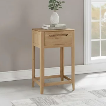 Dunmore oak hall table - 1 drawer