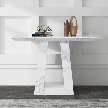 Milan console table - white marble