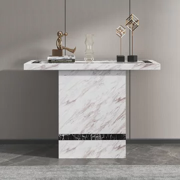 Clearance - rome console table - beige marble