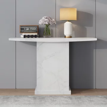 Turin console table - white marble