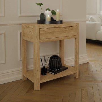 Stockholm console table - 1 drawer - oak