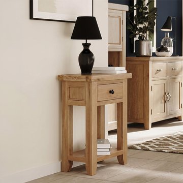 Appleby console table - 1 drawer - oak