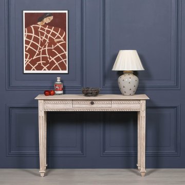 Acacia wood hall table - 1 drawer