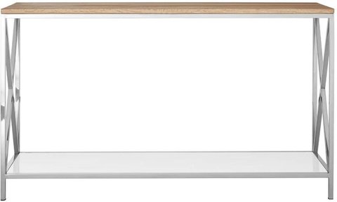 Chiswick console table - oak and metal