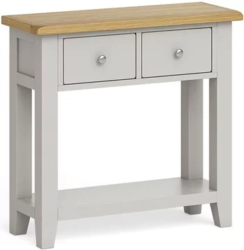 Clearance - guildford console table - 2 drawer - grey - fss16404