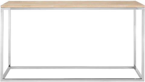 Hampstead console table - oak and metal