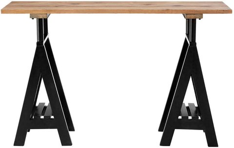 Hampstead console table - pine wood and metal