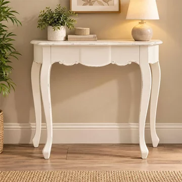 Loire console table - white