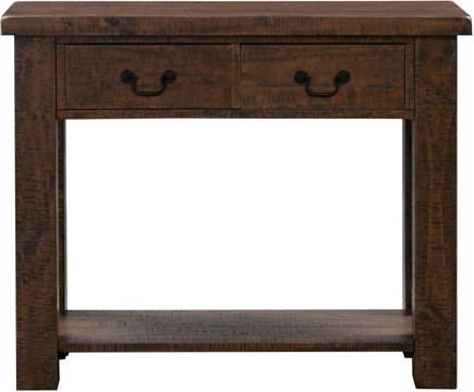 Reclaimed pine console table - 2 drawer