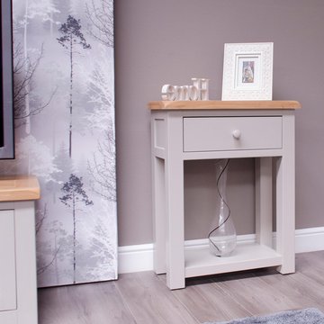 Diamond painted hall table - 1 drawer