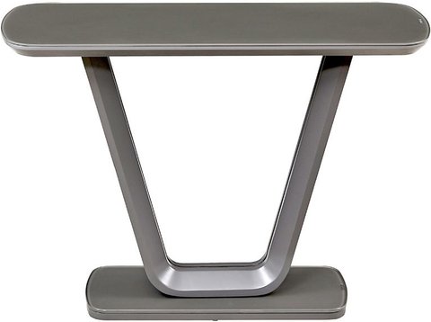 Lazzaro console table - graphite grey matt